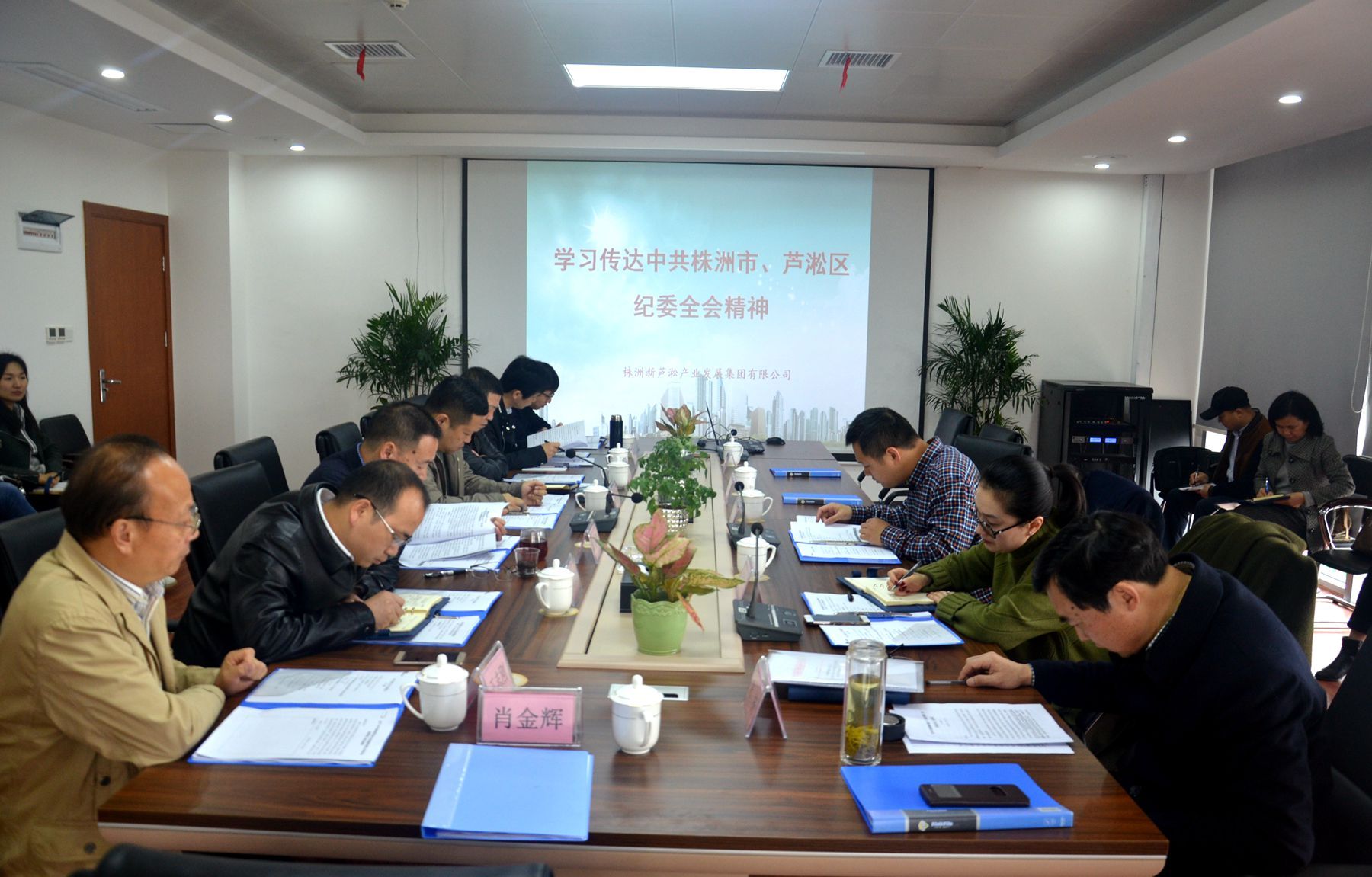新蘆淞集團(tuán)傳達(dá)學(xué)習(xí)株洲市、蘆淞區(qū)紀(jì)委全會精神